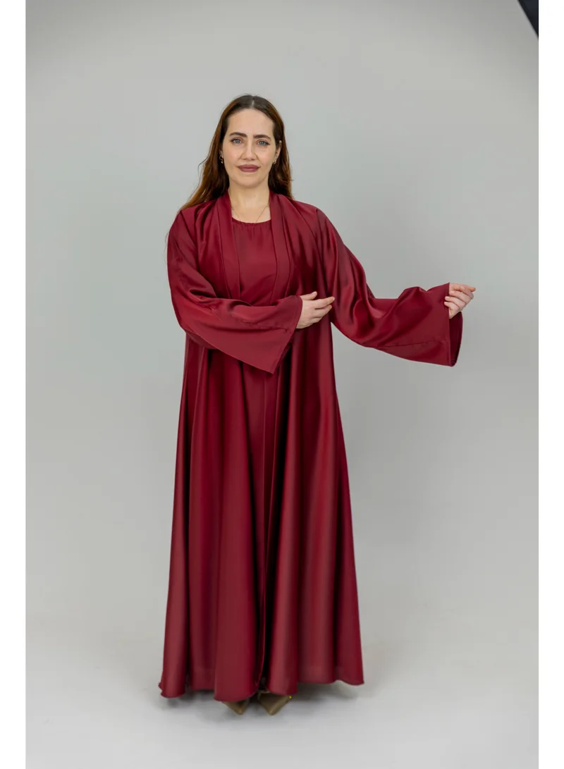 اوفيليا عباية راينا النسائية الفاخرة - عباية أنيقة محتشمة مفتوحة مصنوعة من قماش فاخر للاستخدام اليومي والمناسبات